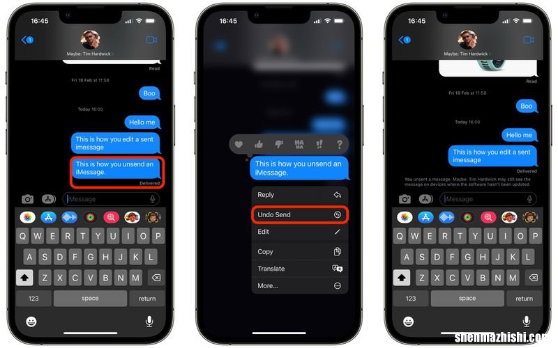 如何在 iOS 16 中编辑或取消发送 iMessage