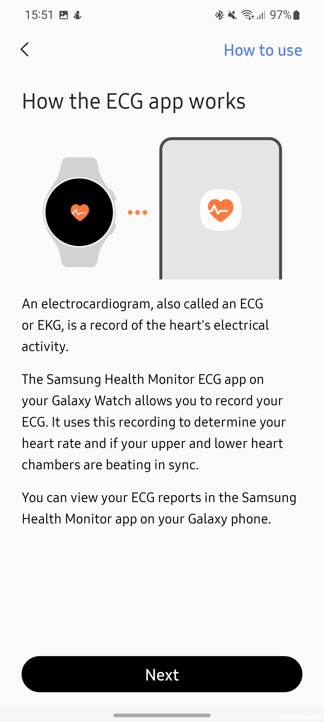 如何使用三星Galaxy Watch 5打开心电图