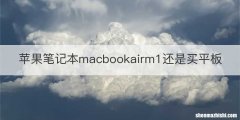 苹果笔记本macbookairm1还是买平板