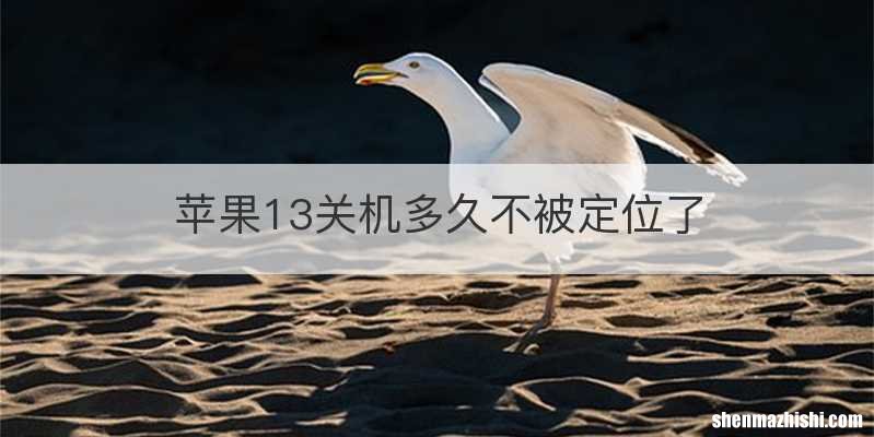 苹果13关机多久不被定位了