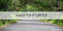 iwatch充电有几种方法