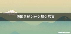 德国足球为什么那么厉害