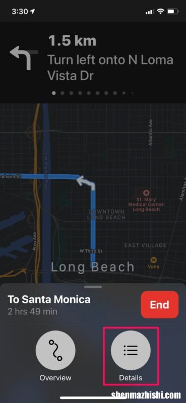 如何在iPhone上的地图中获取骑行路线
