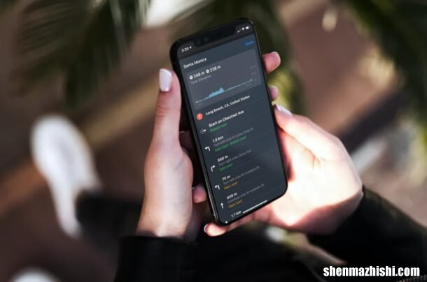 如何在iPhone上的地图中获取骑行路线