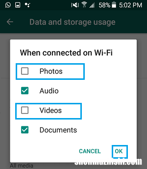 阻止WhatsApp在安卓手机上保存照片
