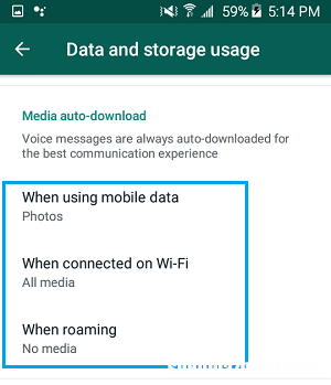阻止WhatsApp在安卓手机上保存照片