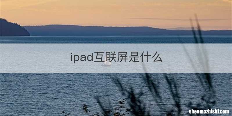 ipad互联屏是什么