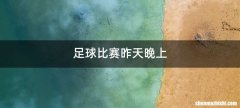 足球比赛昨天晚上