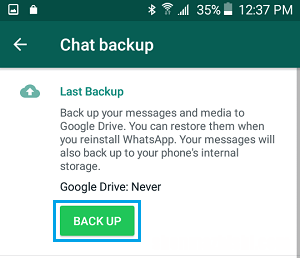 如何在Android手机上将WhatsApp备份到SD卡