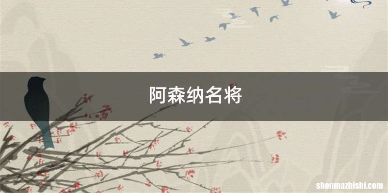 阿森纳名将