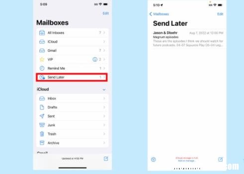 怎么在苹果iPhone上安排定时邮件发送