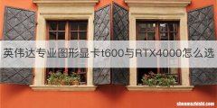 英伟达专业图形显卡t600与RTX4000怎么选