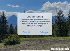 修复苹果手机上磁盘空间不足  iphone照片感叹号怎么办