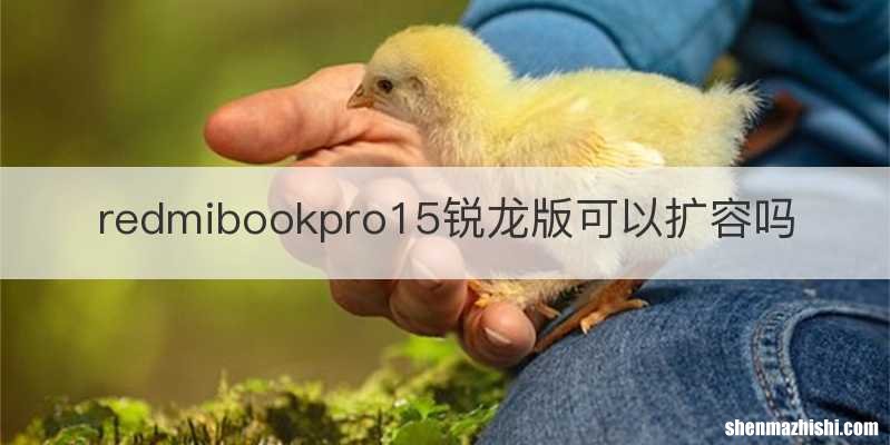 redmibookpro15锐龙版可以扩容吗