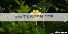 amoi平板忘记密码打不开