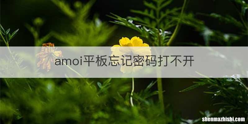 amoi平板忘记密码打不开