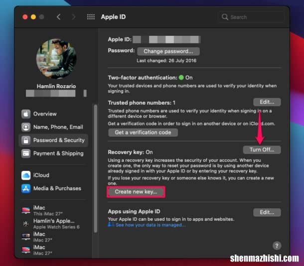 忘记了Apple恢复密钥怎么办？在Mac设置Apple ID恢复密钥教程