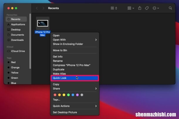 如何在MacBook上使用Quick Look标记图像