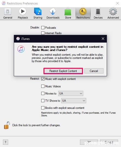 Windows或Mac 如何限制对iTunes的访问