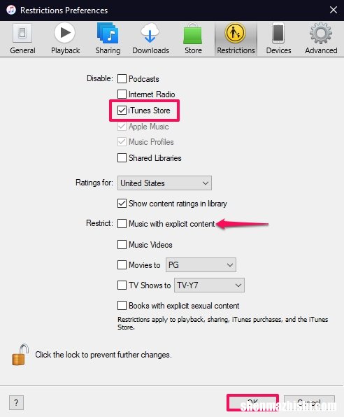 Windows或Mac 如何限制对iTunes的访问