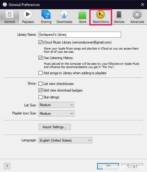 Windows或Mac 如何限制对iTunes的访问
