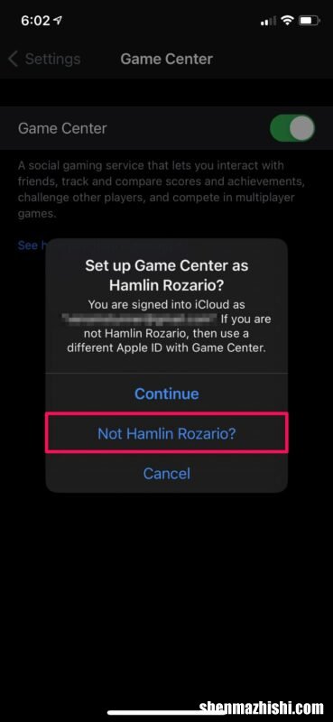 iPhone在Game Center中设置多个玩家帐户