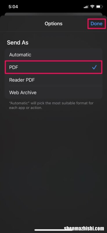 iPhone和iPad网页保存PDF格式 Safari将网页另存为PDF