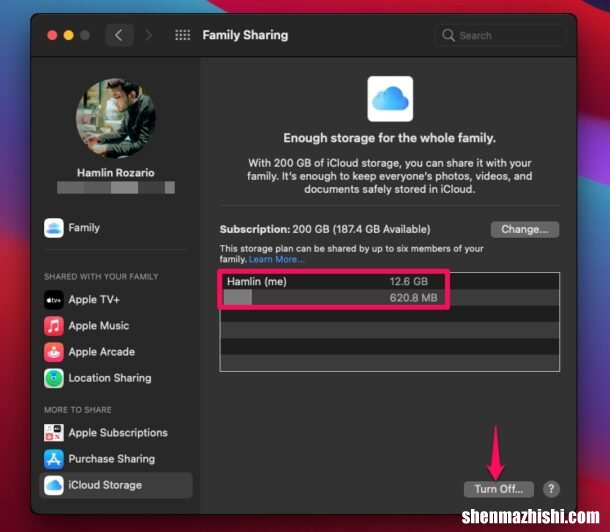 iOS与macbook如何为iCloud存储设置家庭共享