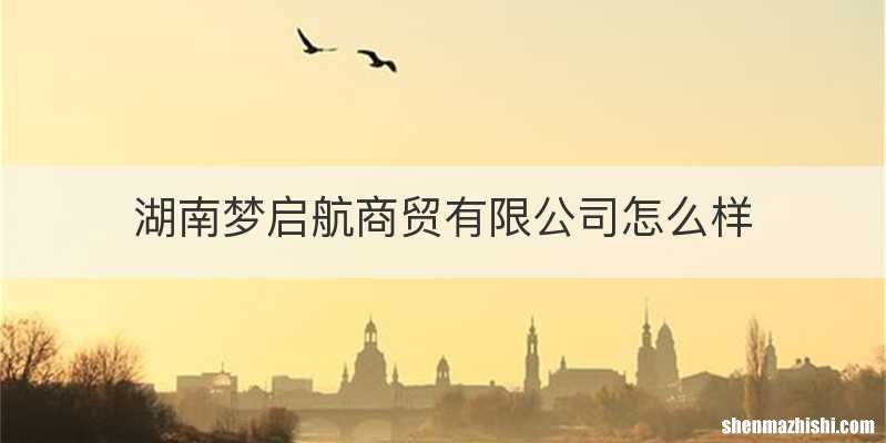湖南梦启航商贸有限公司怎么样