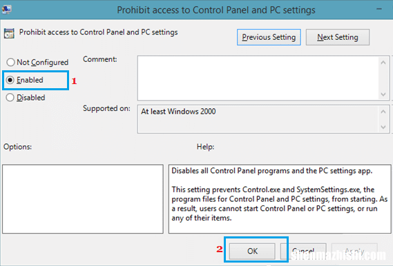 电脑在Windows10/11中禁用控制面板和设置
