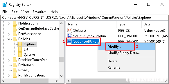 电脑在Windows10/11中禁用控制面板和设置