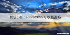 联想小新padpro2022可以画画吗