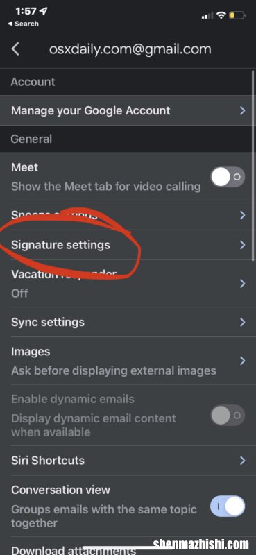 iphone邮件签名怎么设置，Gmail上添加签名