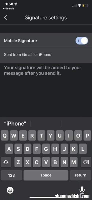 iphone邮件签名怎么设置，Gmail上添加签名