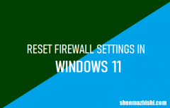 win11防火墙怎么关，Windows11中重置防火墙设置方法