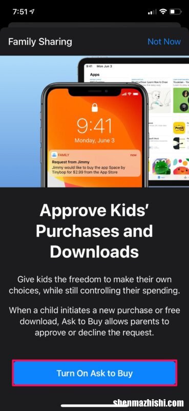 怎么在iPhone和iPad上启用或禁用“询问购买”