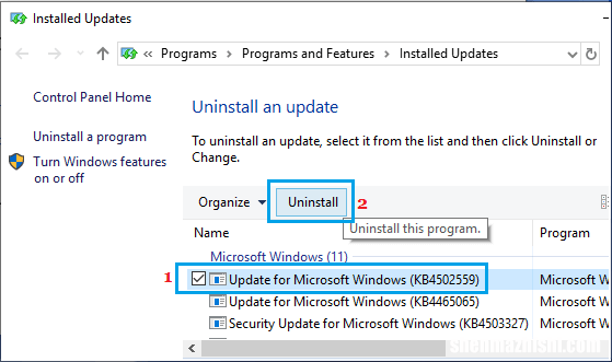 2023最新方法 如何在Windows10中卸载更新