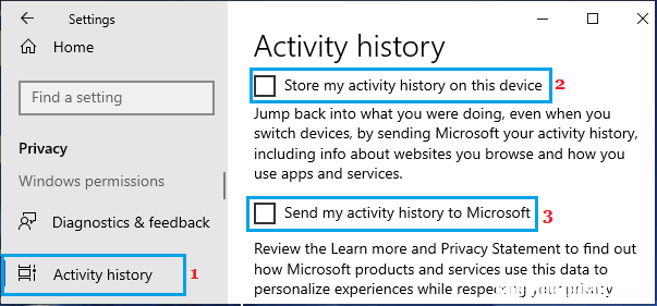 如何在Windows10中查看和清除您的活动历史记录