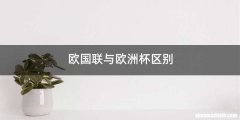 欧国联与欧洲杯区别