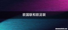 欧国联和欧足联