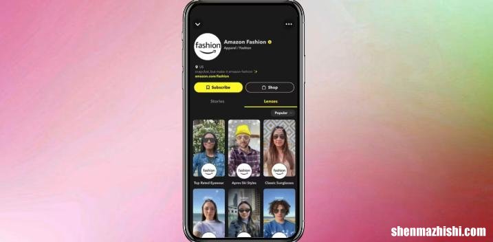 Snapchat用户现在可以通过AR试戴亚马逊的眼镜