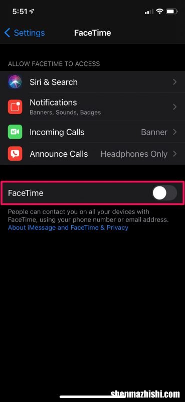 如何在iPhone/iPad上禁用FaceTime