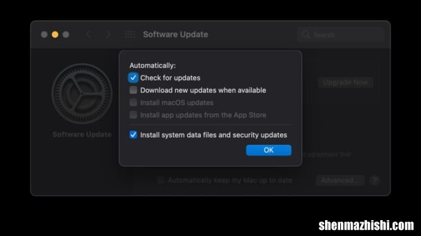 MacOS Monterey禁用“自动安装macOS更新”方法