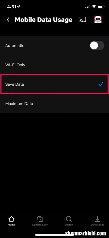 如何在iPhone上的Netflix中使用低数据模式