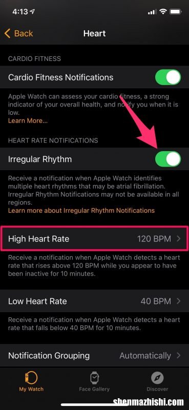 如何设置Apple Watch通知高心率