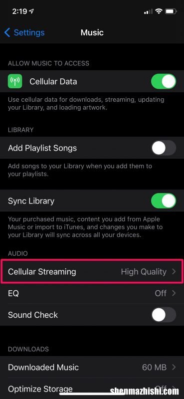 如何在iPhone上为Apple Music使用低数据模式