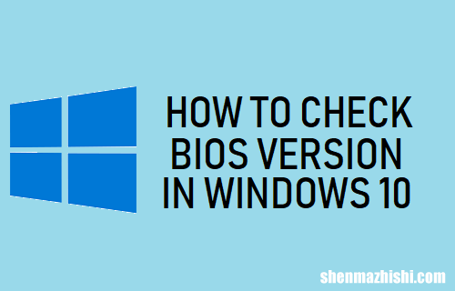 如何在Windows11/10中检查BIOS版本