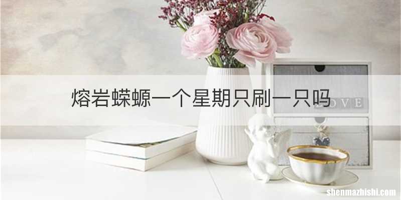 熔岩蝾螈一个星期只刷一只吗