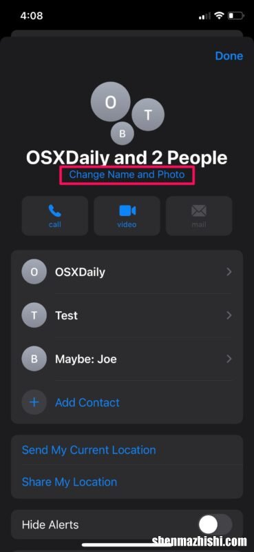 如何在iPhone和iPad上为群组消息设置图片
