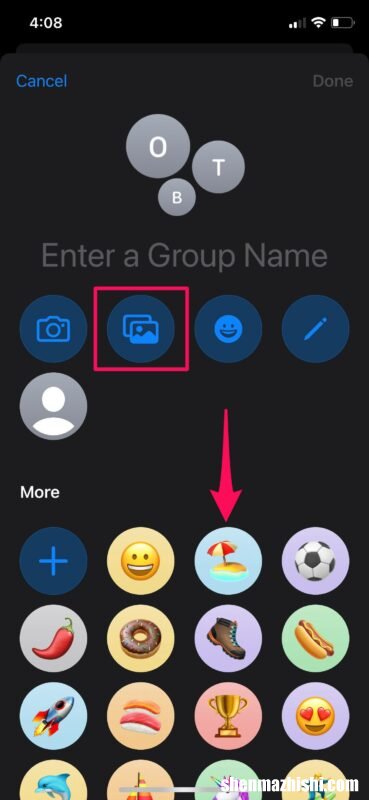如何在iPhone和iPad上为群组消息设置图片